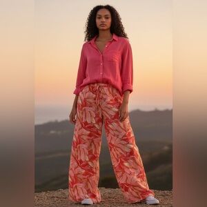 Nwt Z Supply Sunset Paradise pants and Long sleeve top matched set Small